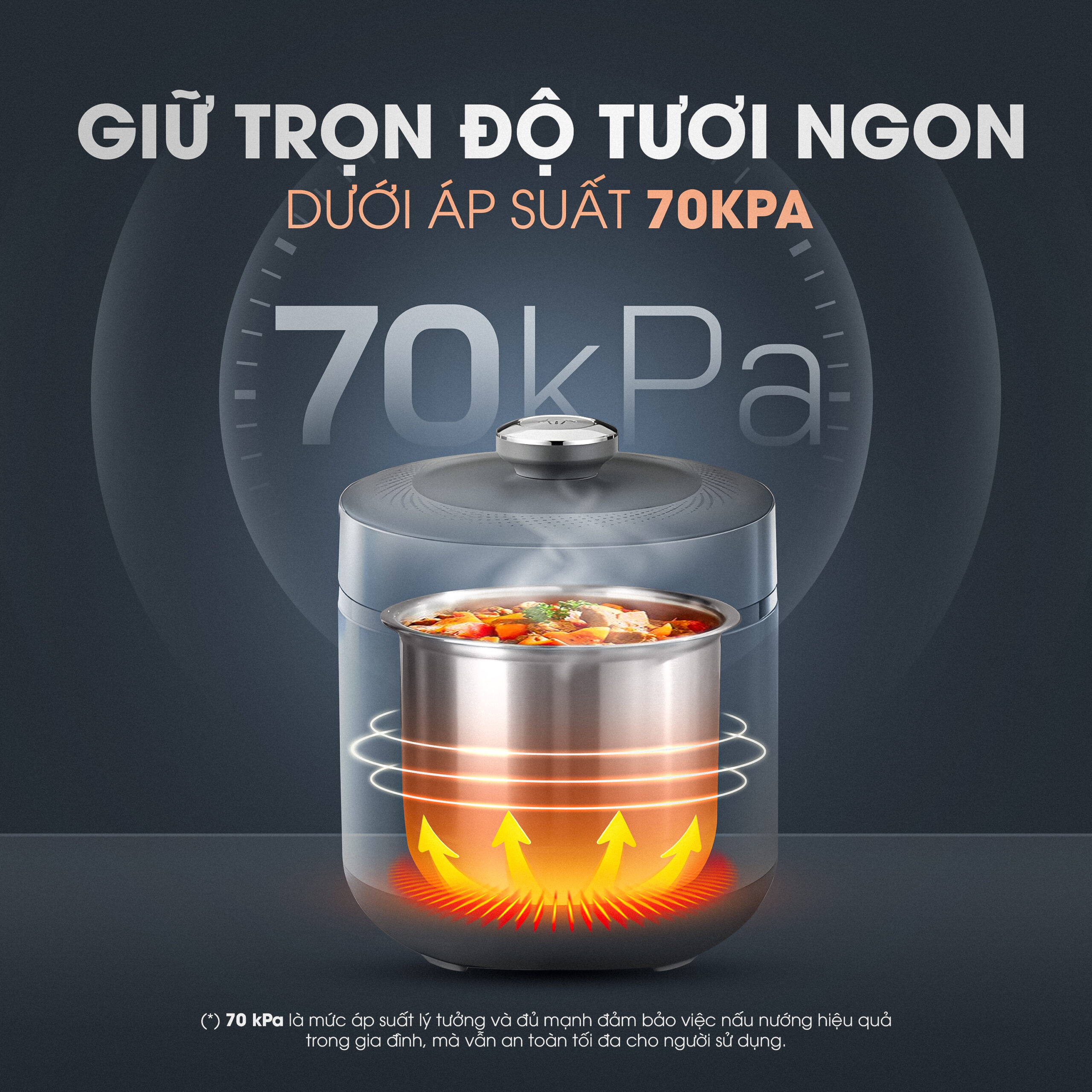 Nồi áp suất đa năng KALITE KPC5001 dung tích 5L - Ảnh 11