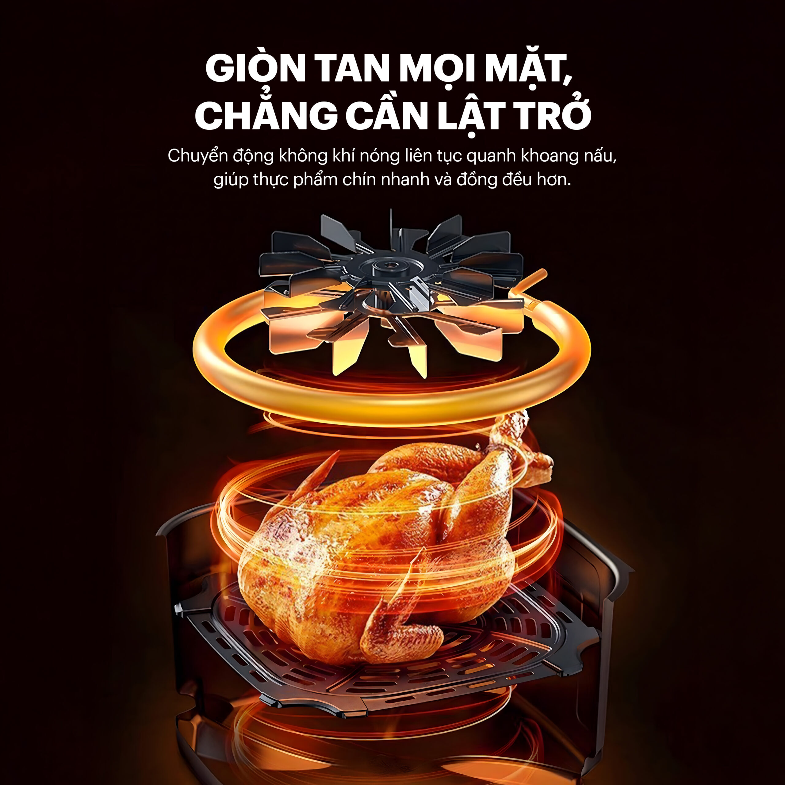 Nồi chiên không dầu 6L Kalite KL6100 – Chiên nướng ít dầu, nấu ăn tiện lợi (Hàng trả bảo hành) (Bản sao) - Ảnh 11