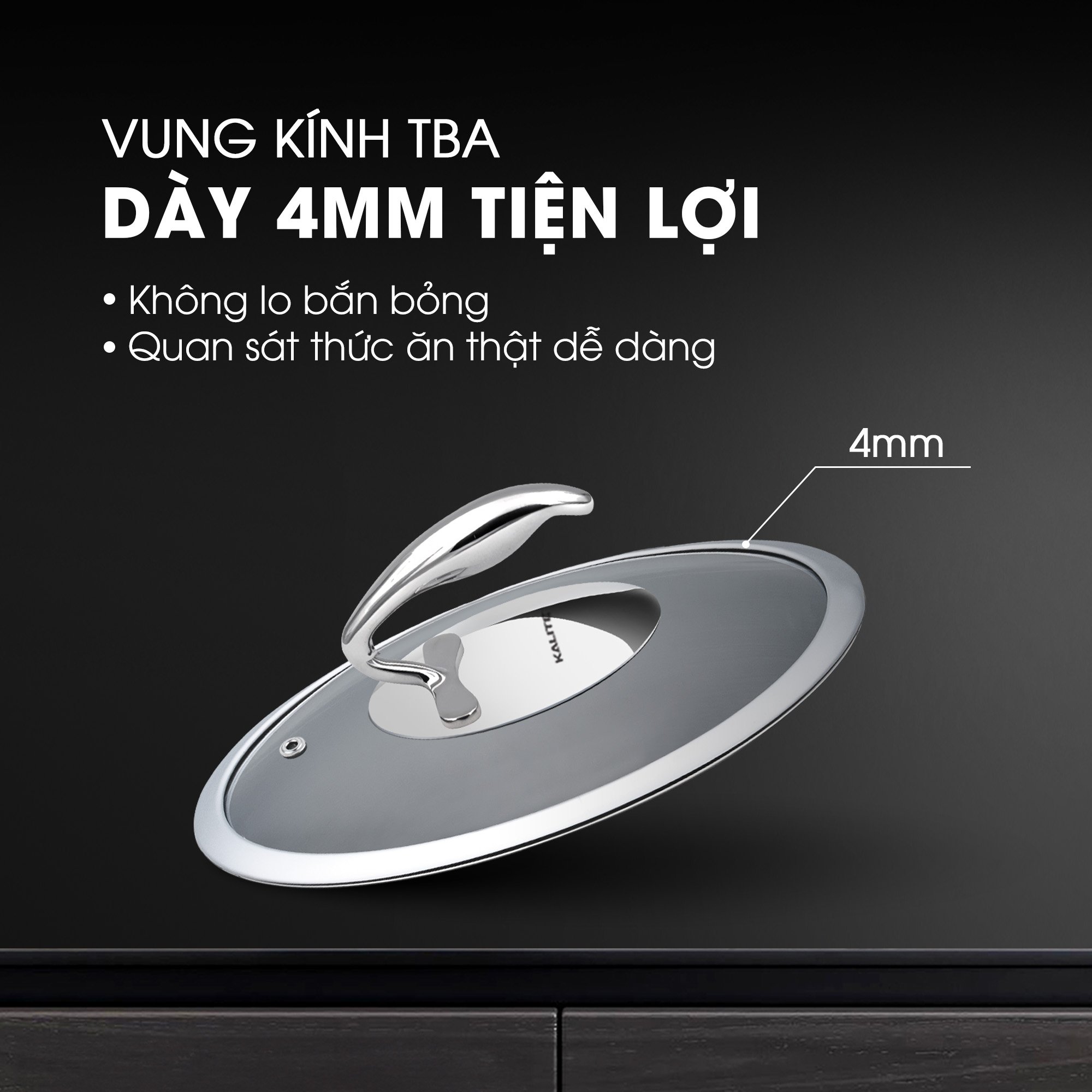 Chảo inox nguyên khối TRIPRO KALITE KL826V chống dính tự thân - Ảnh 11