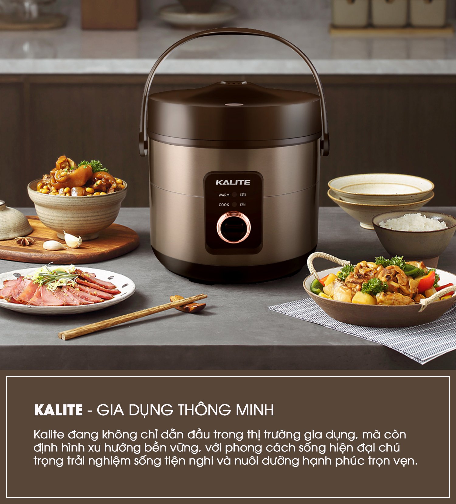 Nồi cơm điện KALITE KRC8018 lòng gốm Ceramic chống dính chống xước - Ảnh 15