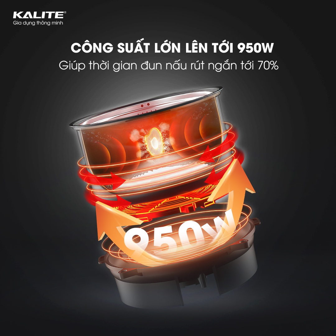 Nồi áp suất KALITE KPC6088 hầm nhừ ninh nhanh giữ trọn dinh dưỡng - Ảnh 4