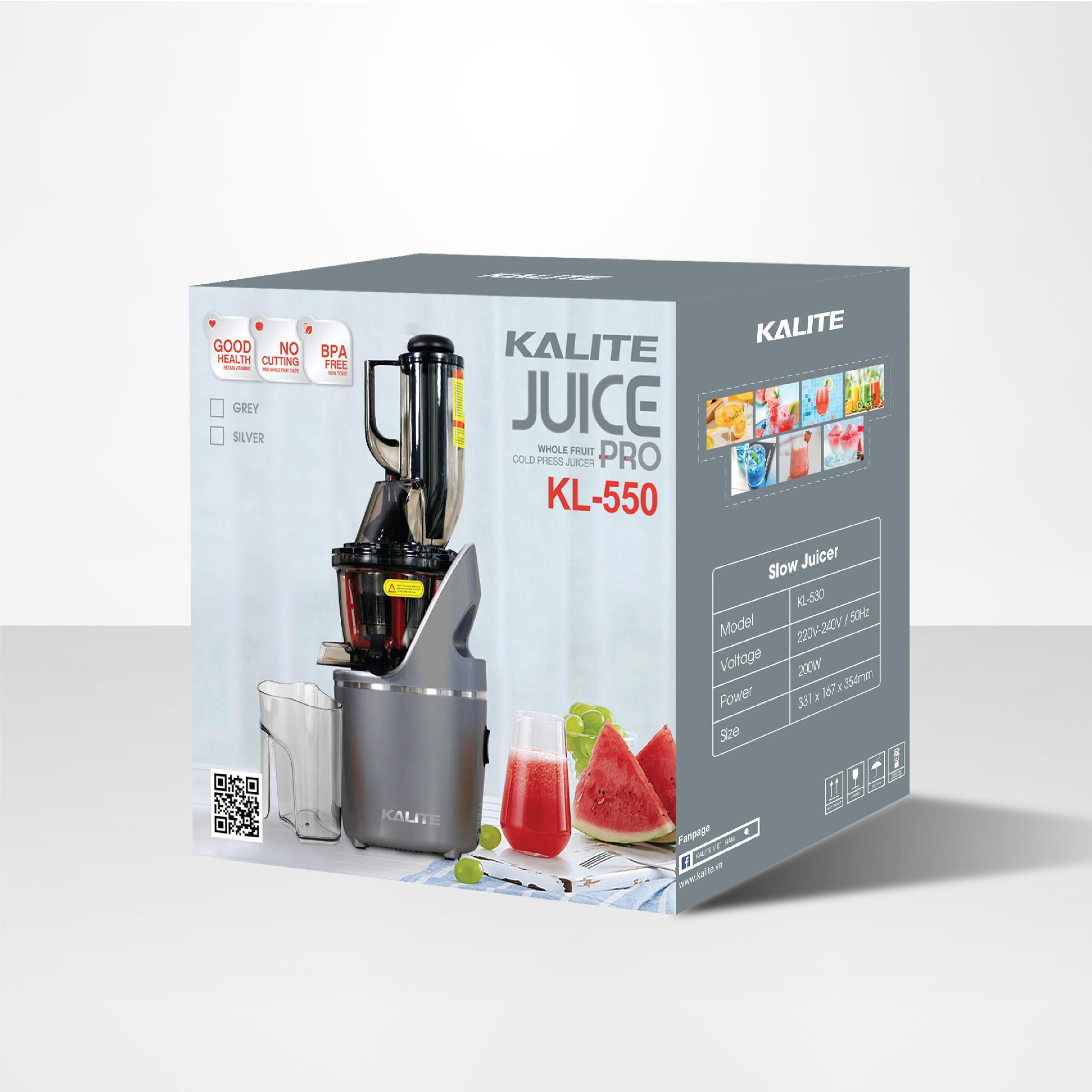 Máy ép chậm KALITE KL-550 ép siêu kiệt bảo toàn Vitamin Enzym - Ảnh 2
