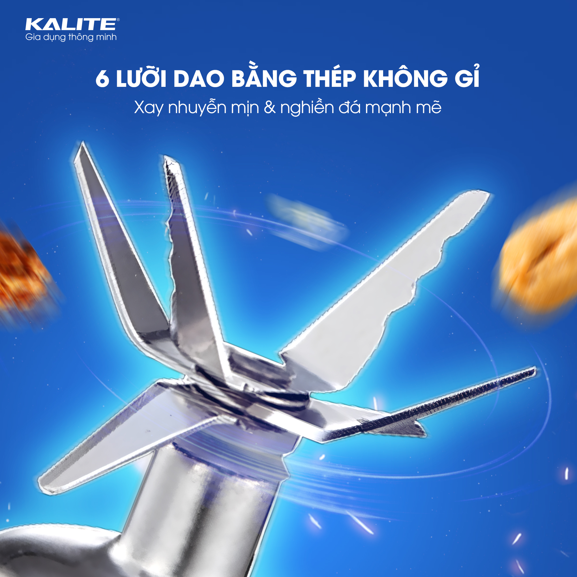 Máy xay sinh tố KALITE KLB630 3 cối xay động cơ đồng nguyên chất - Ảnh 5
