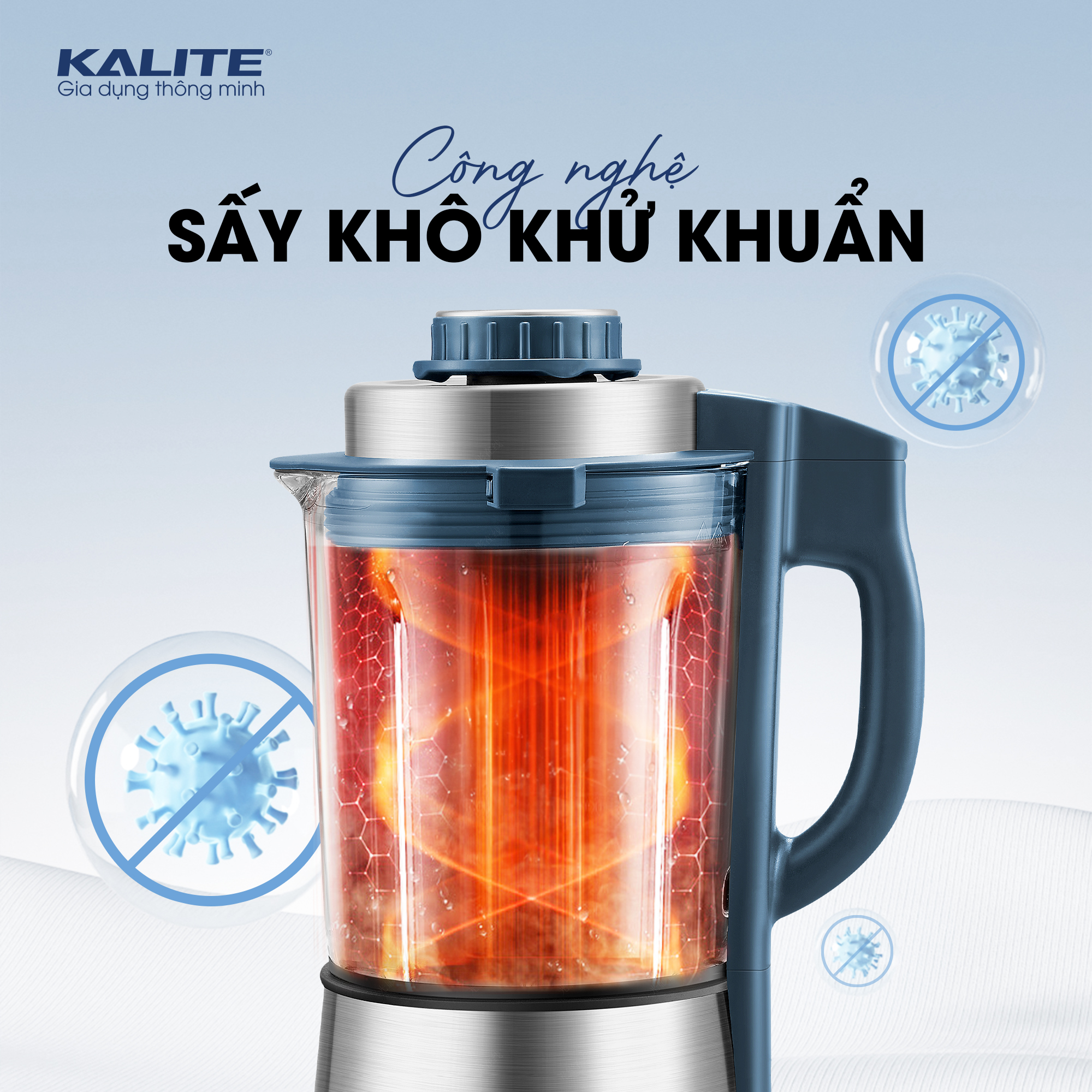 Máy làm sữa hạt KALITE KCBV8P bền bỉ chống trào đa năng 8in1 - Ảnh 9