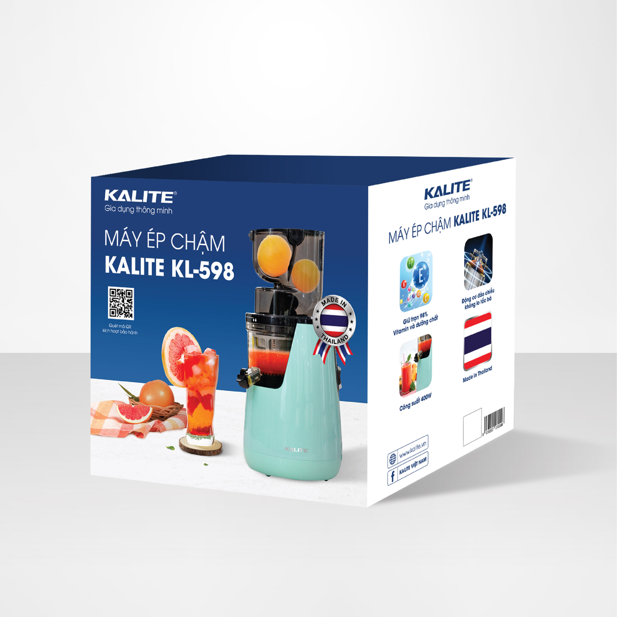 Máy ép chậm KALITE KL-598 cao cấp, sản xuất Thái Lan - Ảnh 2