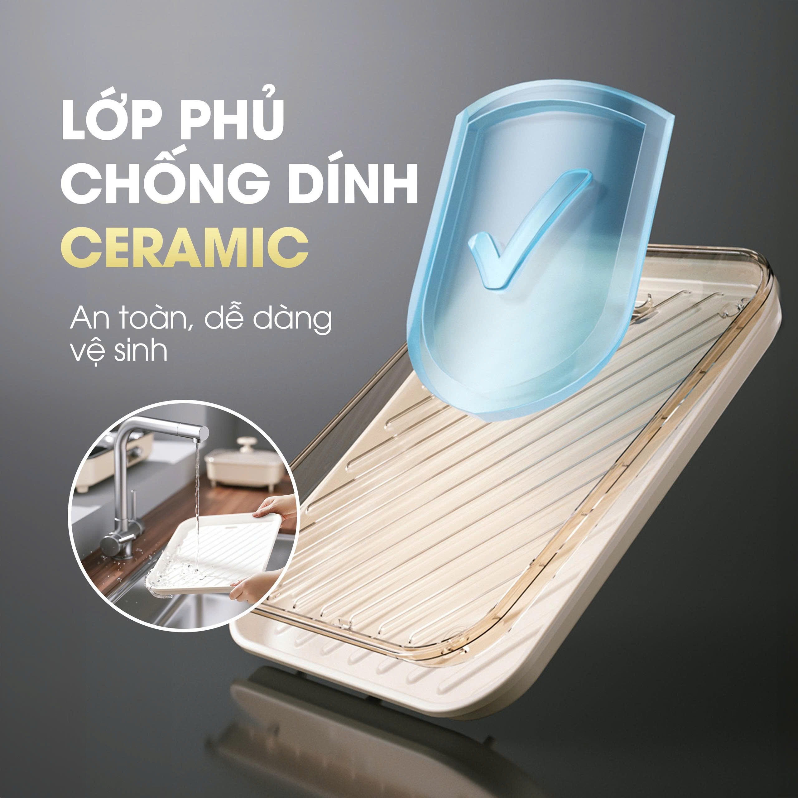 Bếp lẩu nướng 2in1 Kalite KLG333, công suất 1800W - Ảnh 7