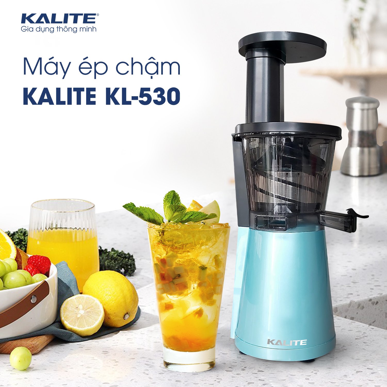 Máy ép chậm KALITE KL-530 nhỏ gọn, kiệt bã, êm ái - Ảnh 4