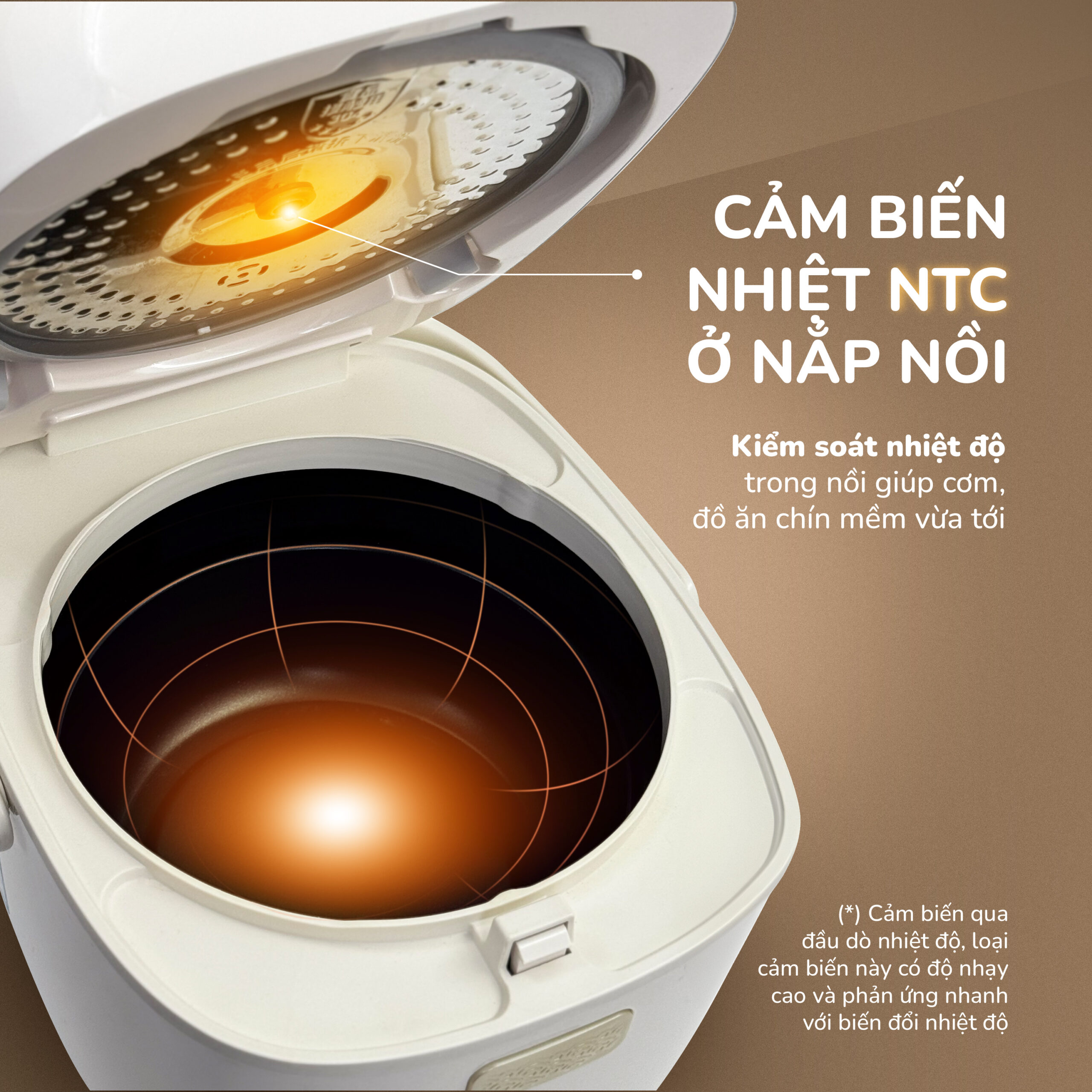 Nồi cơm điện lòng gốm cao cấp UNIE URC818, dung tích 1,8L - Ảnh 11