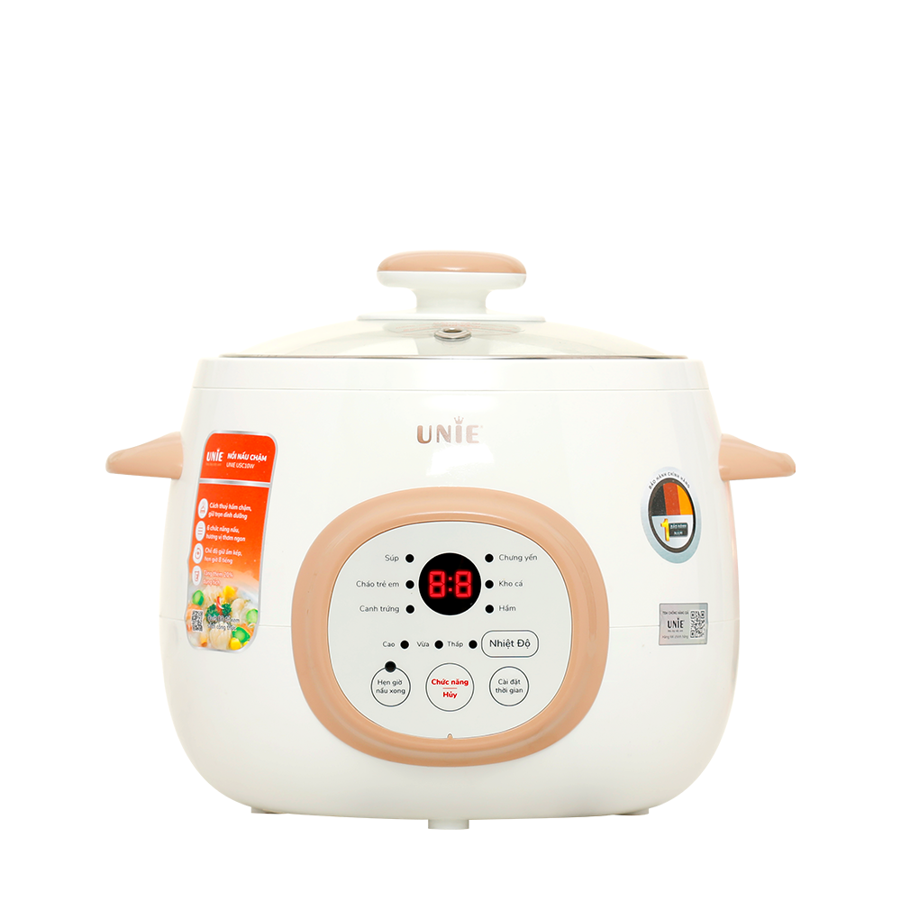Nồi nấu chậm Unie USC10W dung tích 1L, 6 chức năng nấu đa dạng