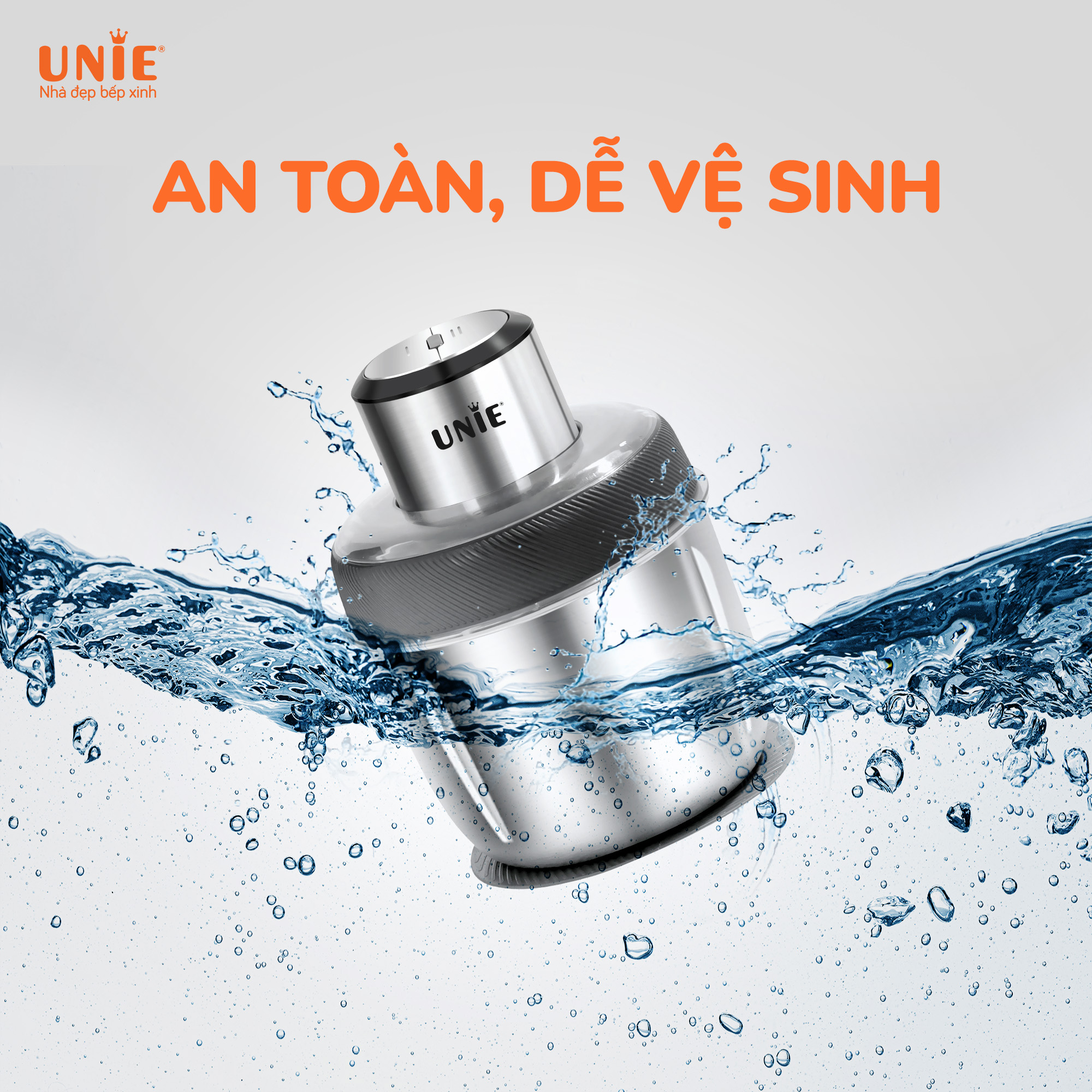 Máy xay thịt Unie UE226 dung tích 2.5L, 2 cối xay + trục bóc hành - Ảnh 5