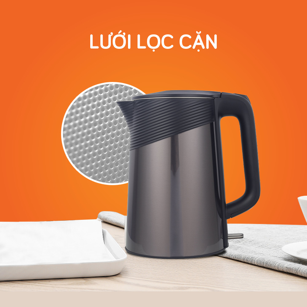 Ấm siêu tốc UNIE UE-302 dung tích 1.8L, đun sôi nhanh chóng - Ảnh 10