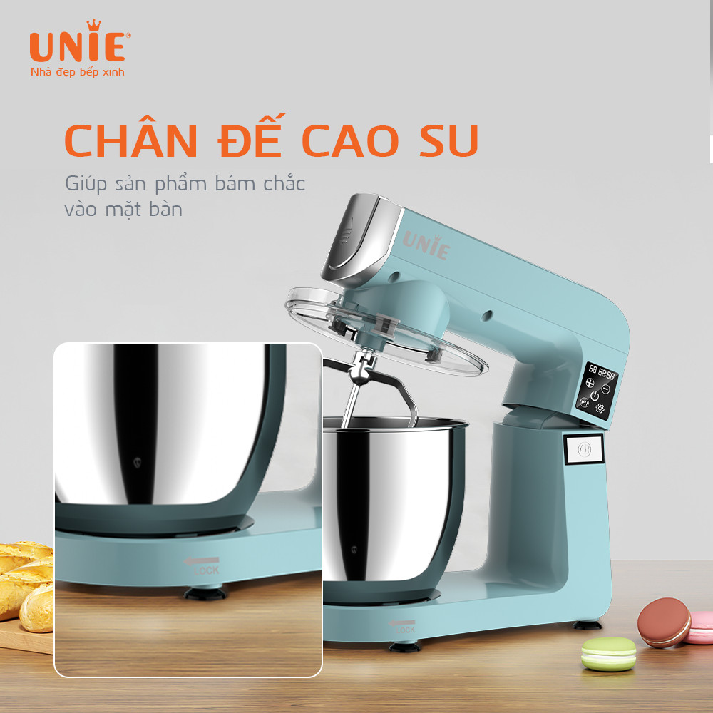 Máy nhồi bột UNIE UE-990 dung tích 6.5L, 10 tốc độ điều chỉnh - Ảnh 7