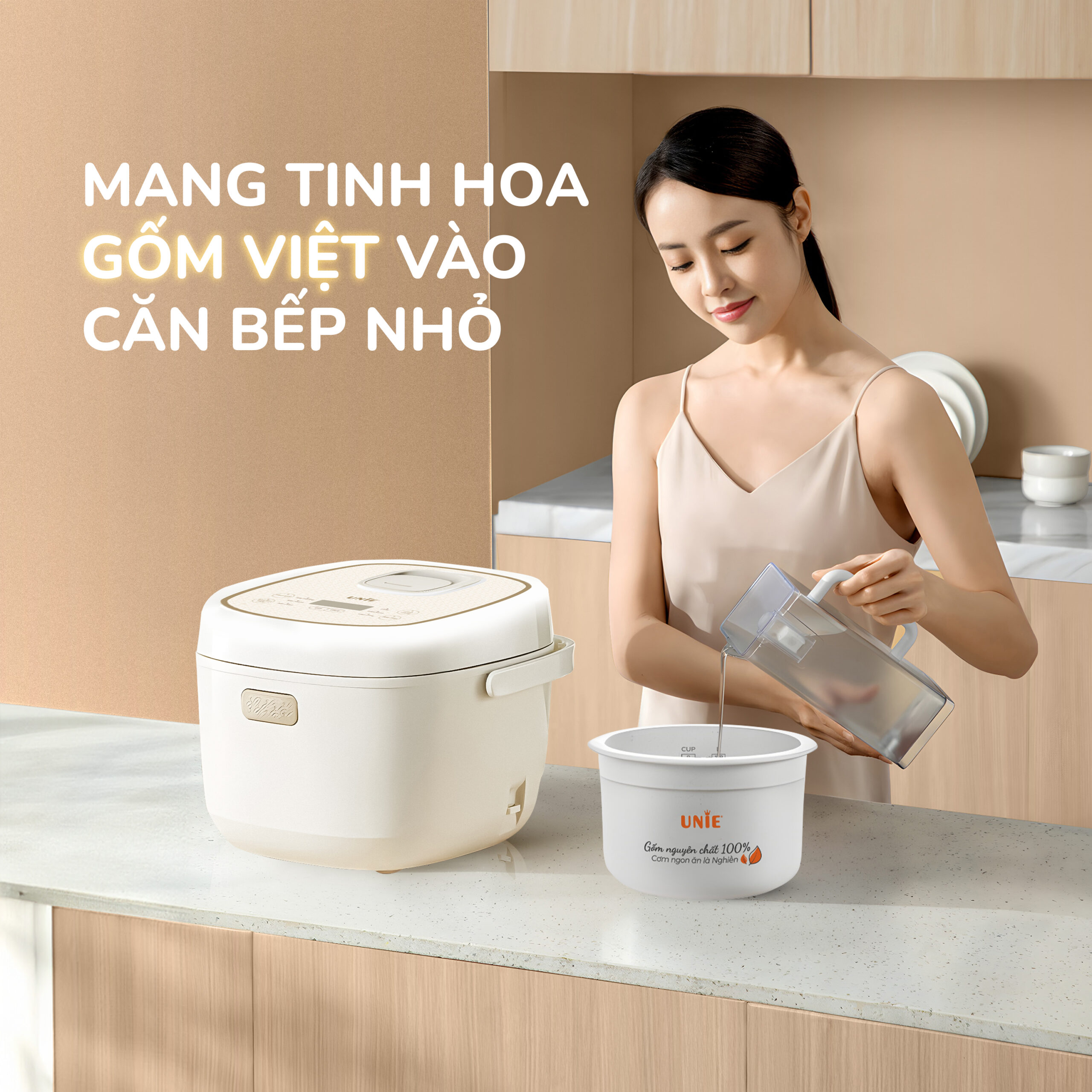 Nồi cơm điện lòng gốm cao cấp UNIE URC818, dung tích 1,8L - Ảnh 16