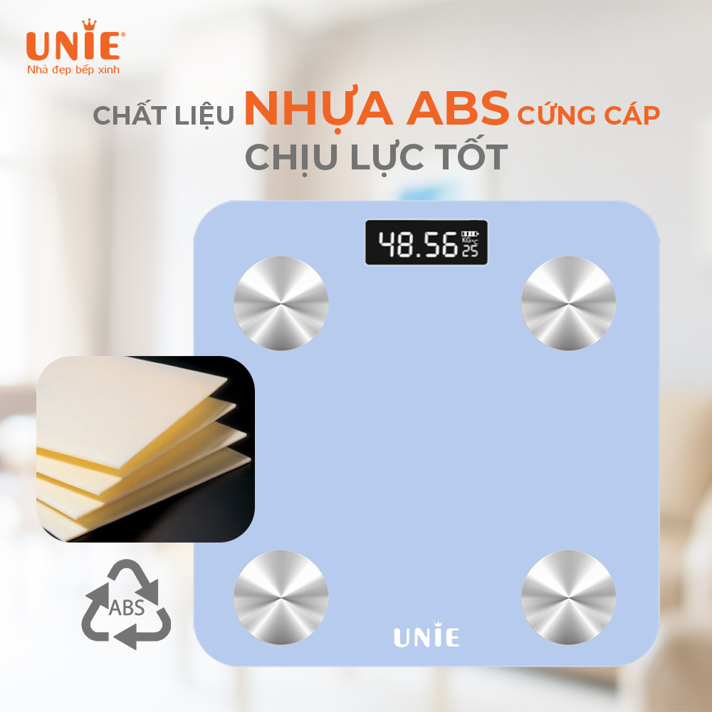 Cân điện tử thông minh UNIE UN-135 nhỏ gọn, dễ dàng kết nối điện thoại - Ảnh 7