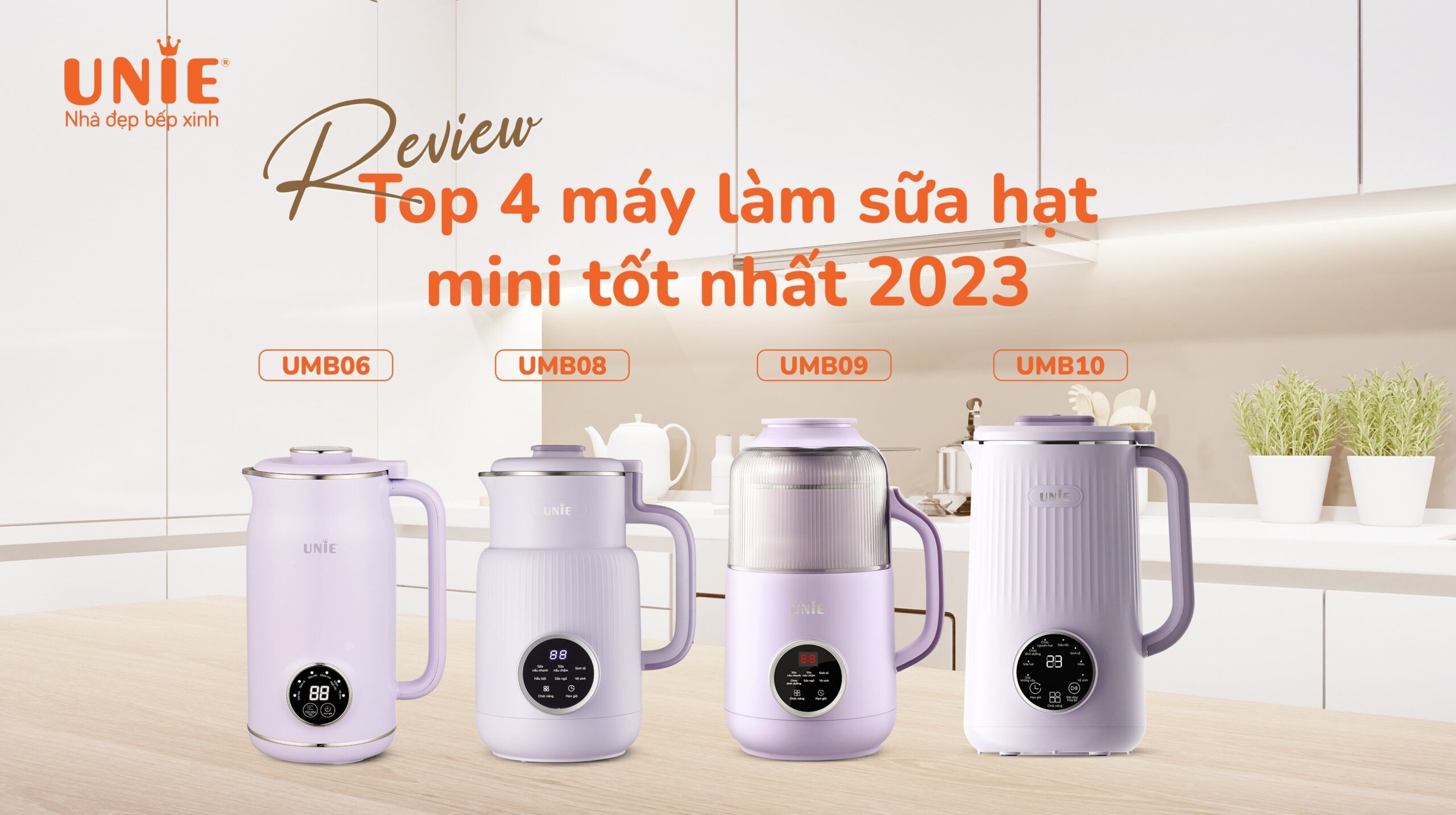 Review Top 4 máy làm sữa hạt mini tốt nhất 2023