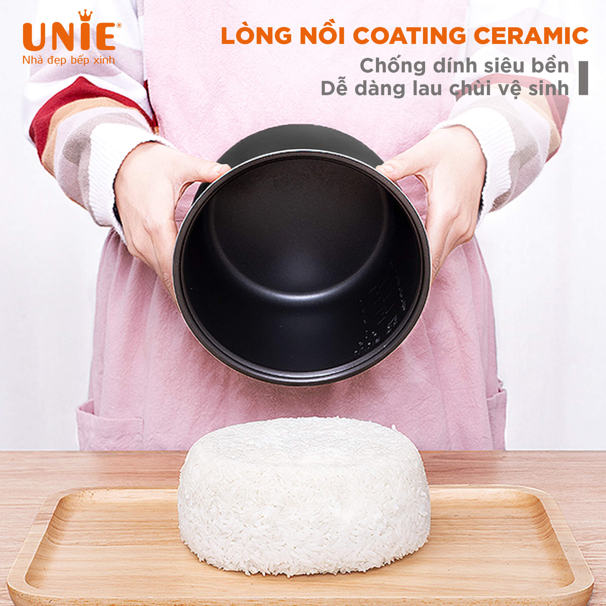 Nồi cơm điện Unie UEC1571B dung tích 1.5L, 16 chức năng nấu - Ảnh 4
