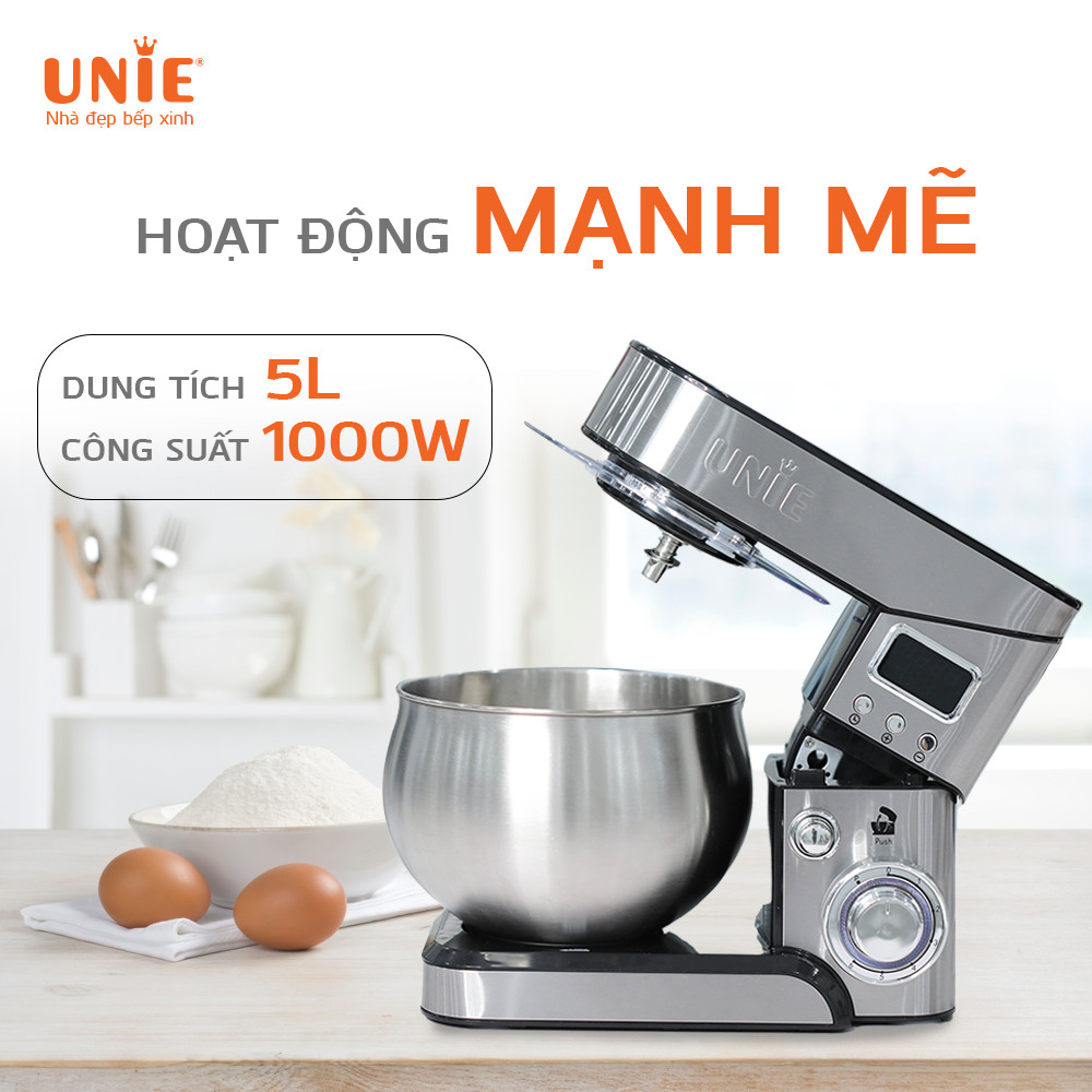 Máy trộn bột đa năng Unie EM2  dung tích 5L, 6 tốc độ điều chỉnh - Ảnh 9