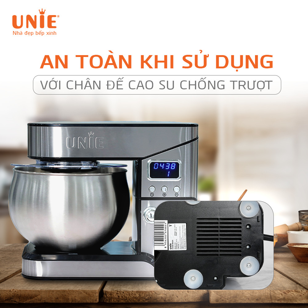 Máy trộn bột đa năng Unie EM2  dung tích 5L, 6 tốc độ điều chỉnh - Ảnh 8