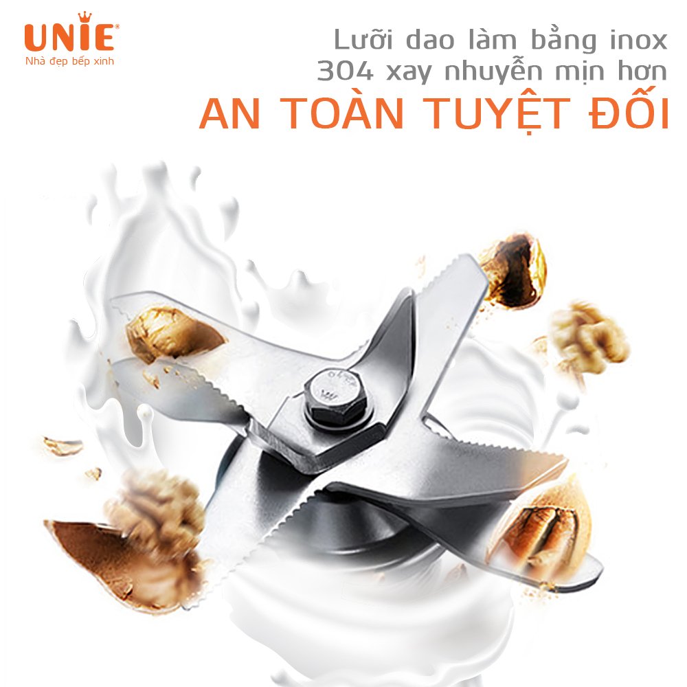 Máy làm sữa hạt UNIE V1S dung tích 1,75L, 9 chương trình nấu - Ảnh 2
