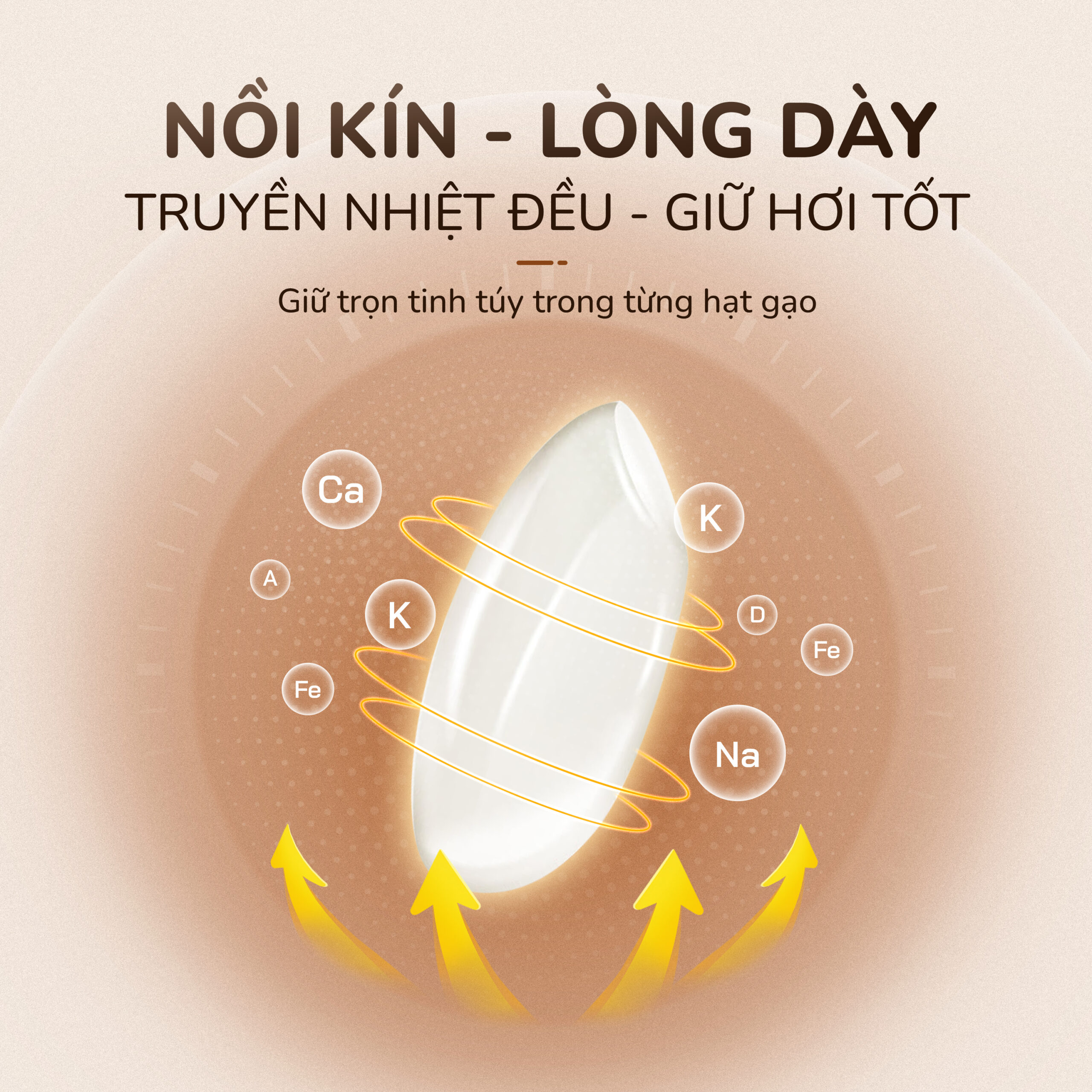 Nồi cơm điện tử UNIE URC612 , nấu cơm giảm đường, dung tích 1,2L - Ảnh 12