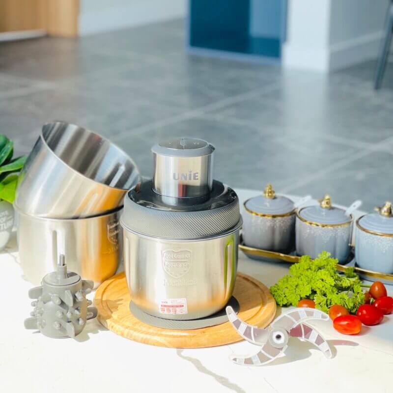 Máy xay thịt UNIE UE-228 + bóc vỏ hành, tỏi, đánh ruốc - Ảnh 5