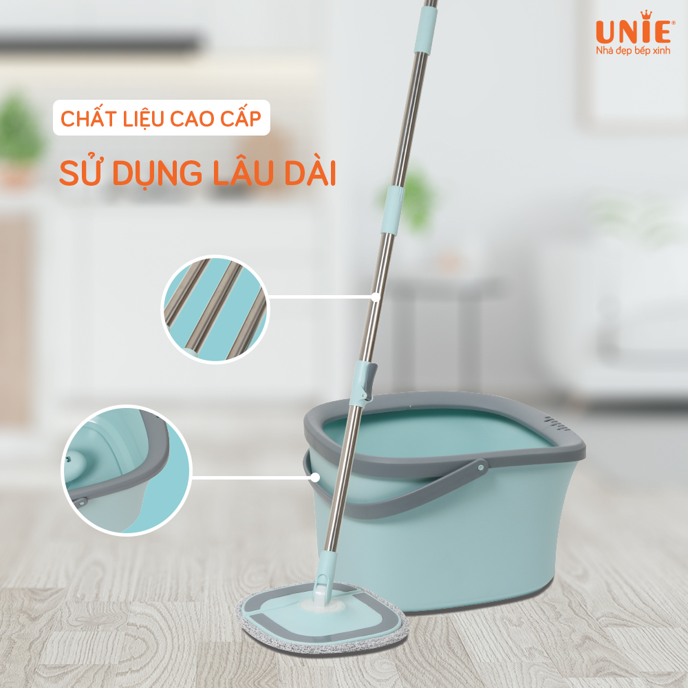 Chổi lau nhà UNIE UN-246 nhỏ gọn, giặt- vắt tích hợp - Ảnh 4