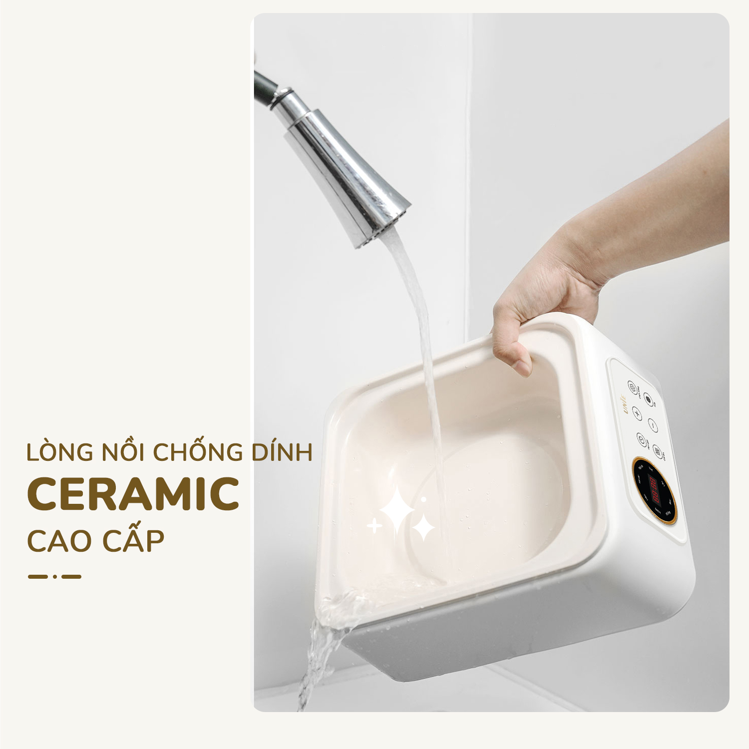 Nồi lẩu hấp đa năng UNIE UE668 - 10L, 8 chức năng tự động - Ảnh 9
