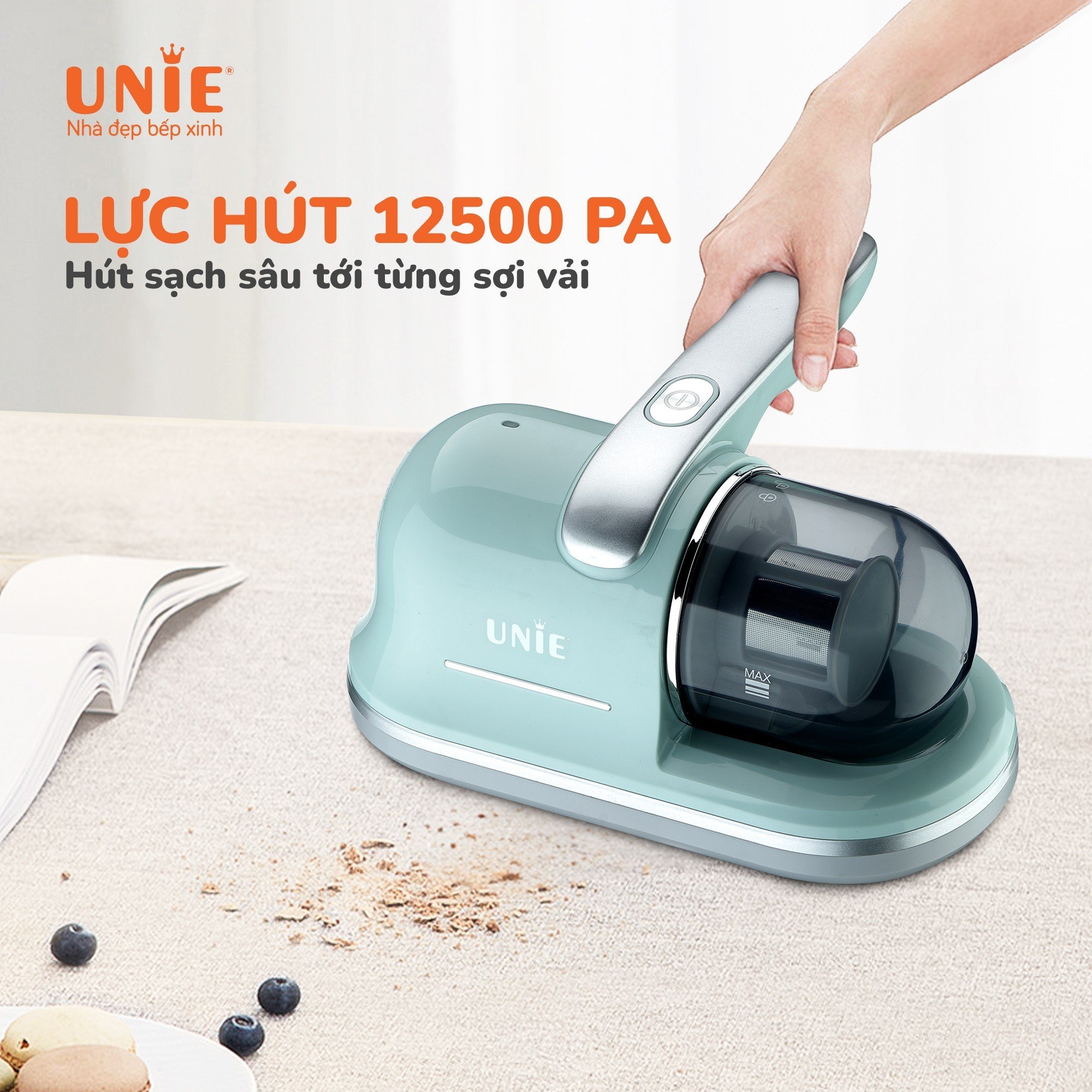 Máy hút bụi chăn đệm UNIE UMV62, hút trên mọi bề mặt - Ảnh 5