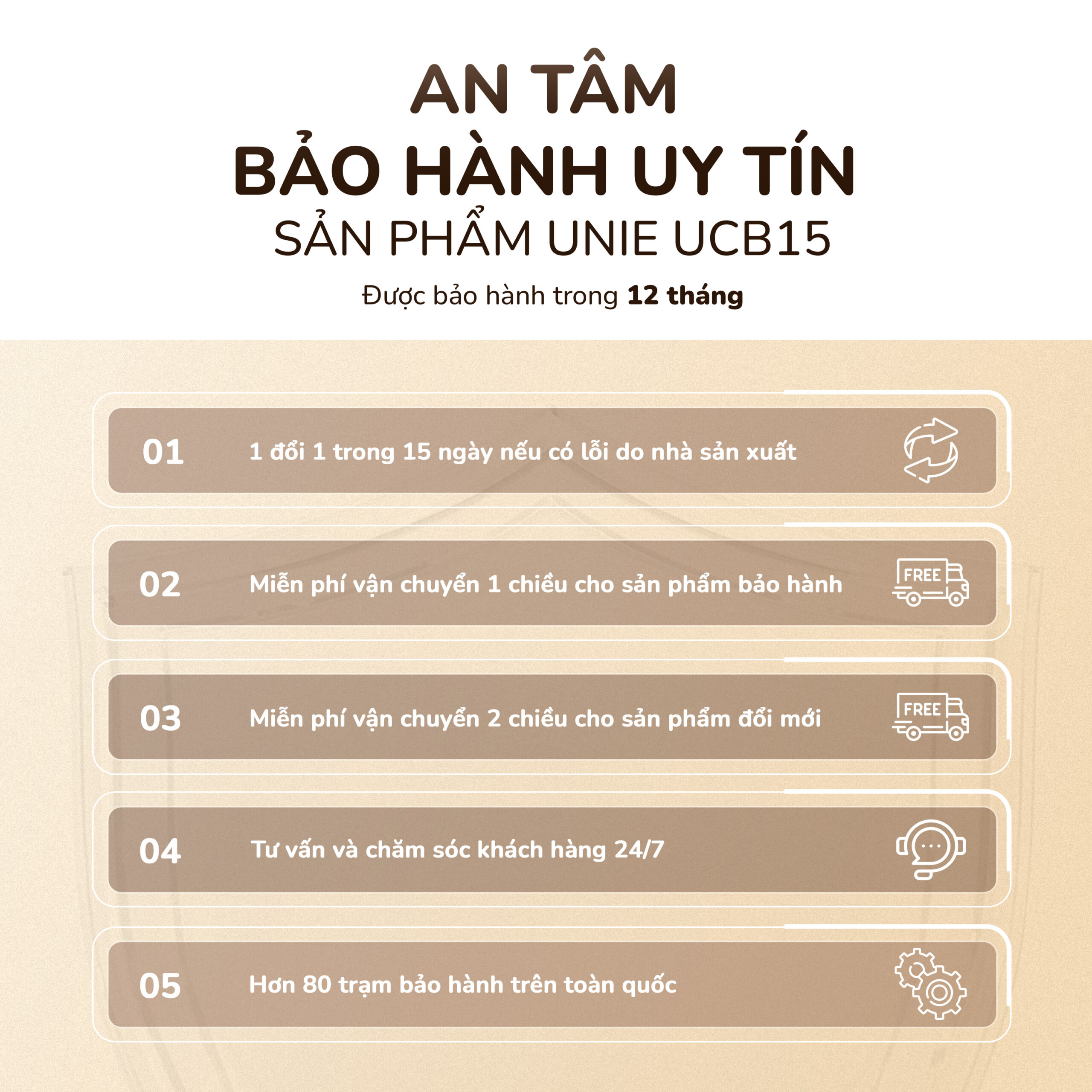 Máy làm sữa hạt UNIE UCB15 dung tích 1.5L, 10 chức năng xay nấu - Ảnh 21