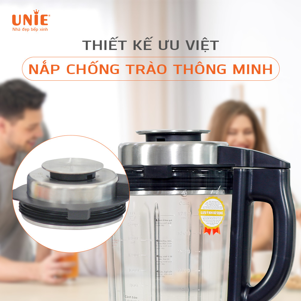 Máy làm sữa hạt UNIE V6 dung tích 1,75L, 13 chức năng nấu - Ảnh 7