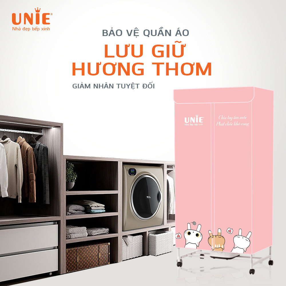 Máy sấy quần áo UNIE UE-666 sấy 15-20kg quần áo 1 lần - Ảnh 9