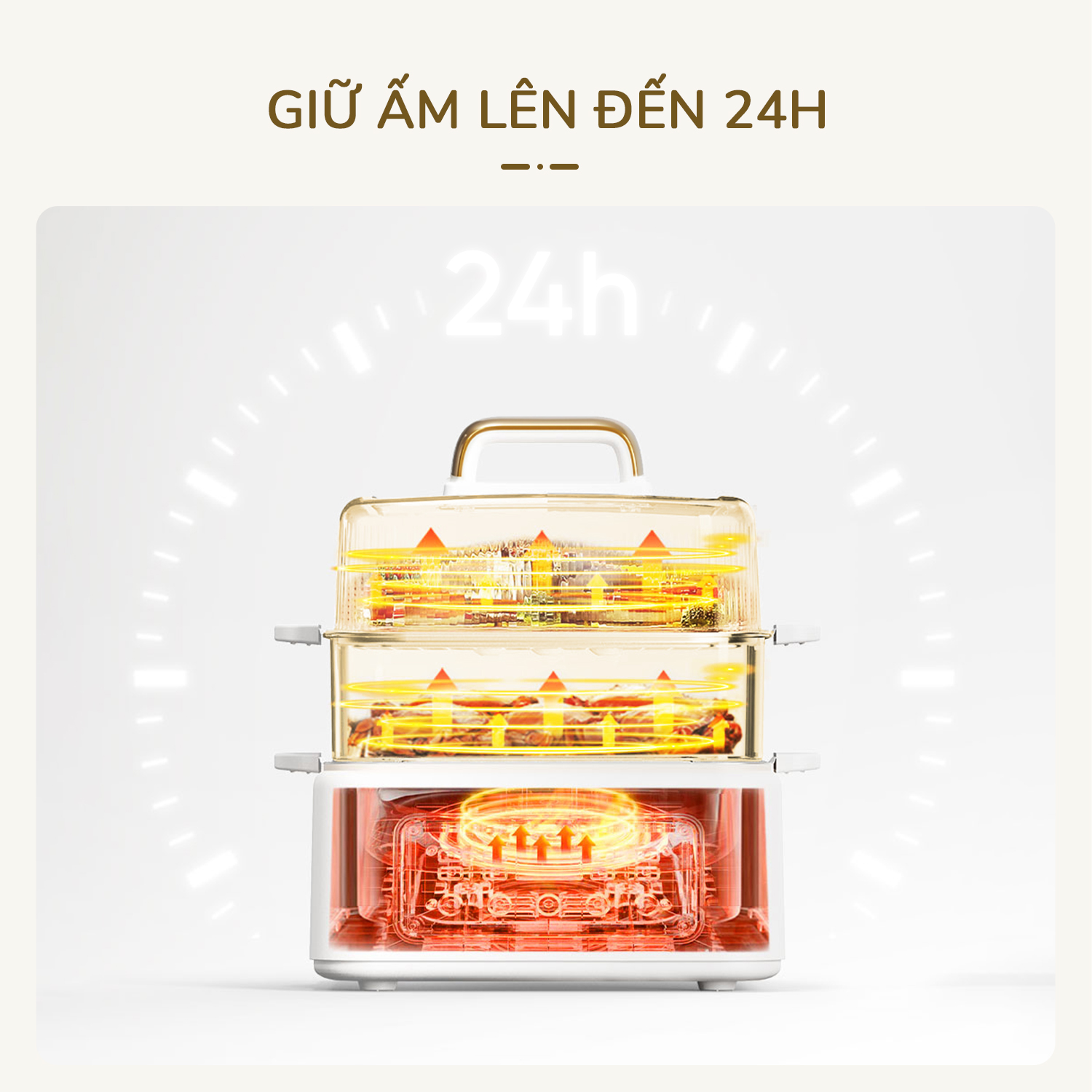 Nồi lẩu hấp đa năng UNIE UE668 - 10L, 8 chức năng tự động - Ảnh 10
