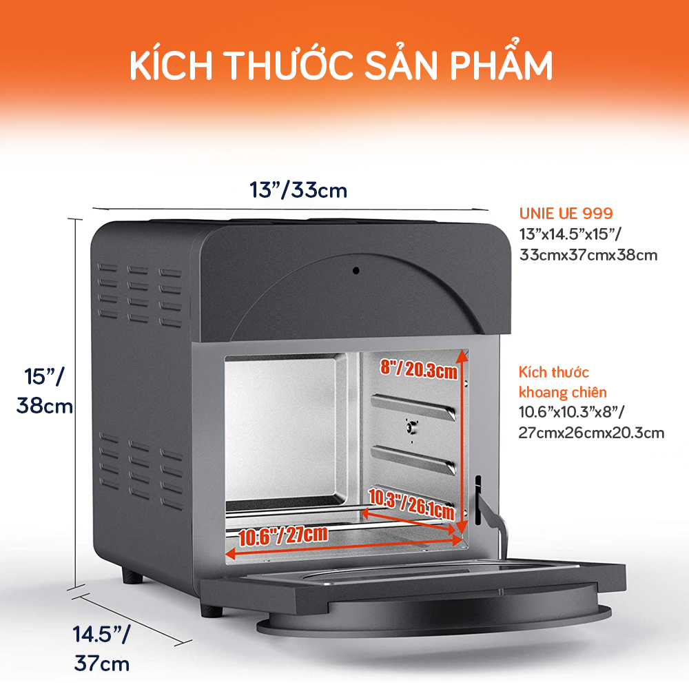 Nồi chiên không dầu UNIE UE-999 - Ảnh 5