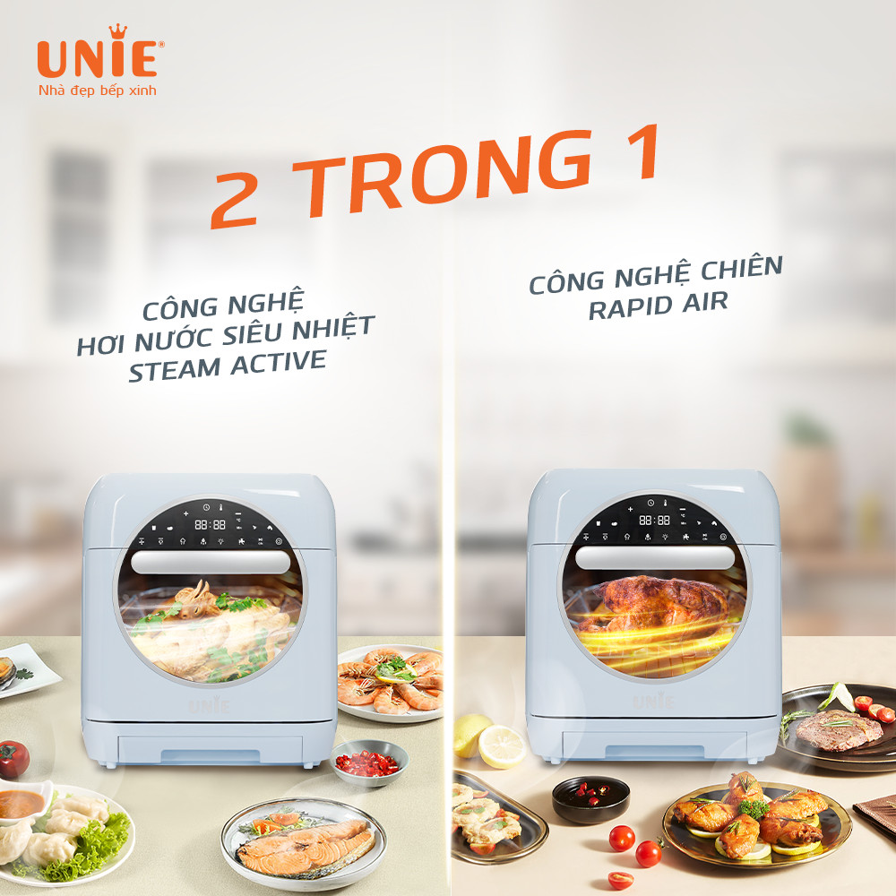Nồi chiên hơi nước UNIE STEAM COLOR - 15L chiên hấp 2 trong 1 - Ảnh 3