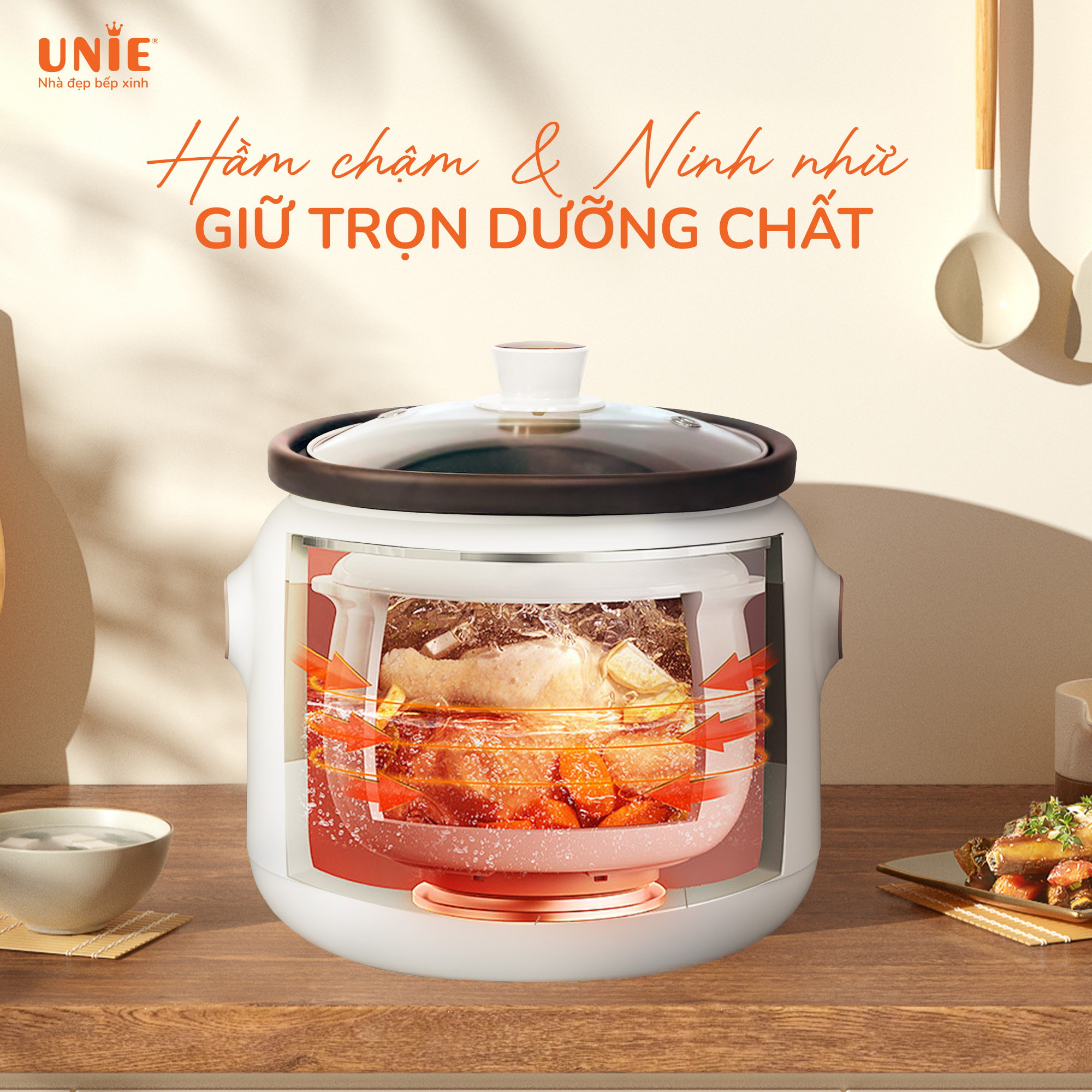 Nồi kho hầm chuyên dụng UNIE USC208 dung tích 2L - Ảnh 3