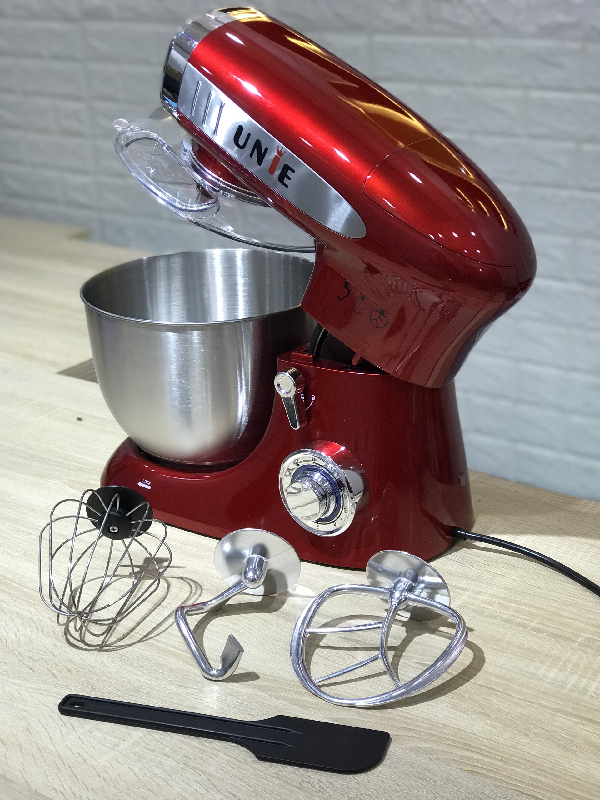 Máy nhồi bột, đánh trứng, đánh kem UNIE M8 - Ảnh 4
