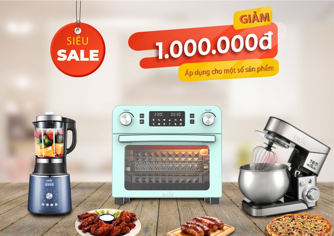 Lò nướng kiêm nồi chiên không dầu UNIE Q36 - Ảnh 2