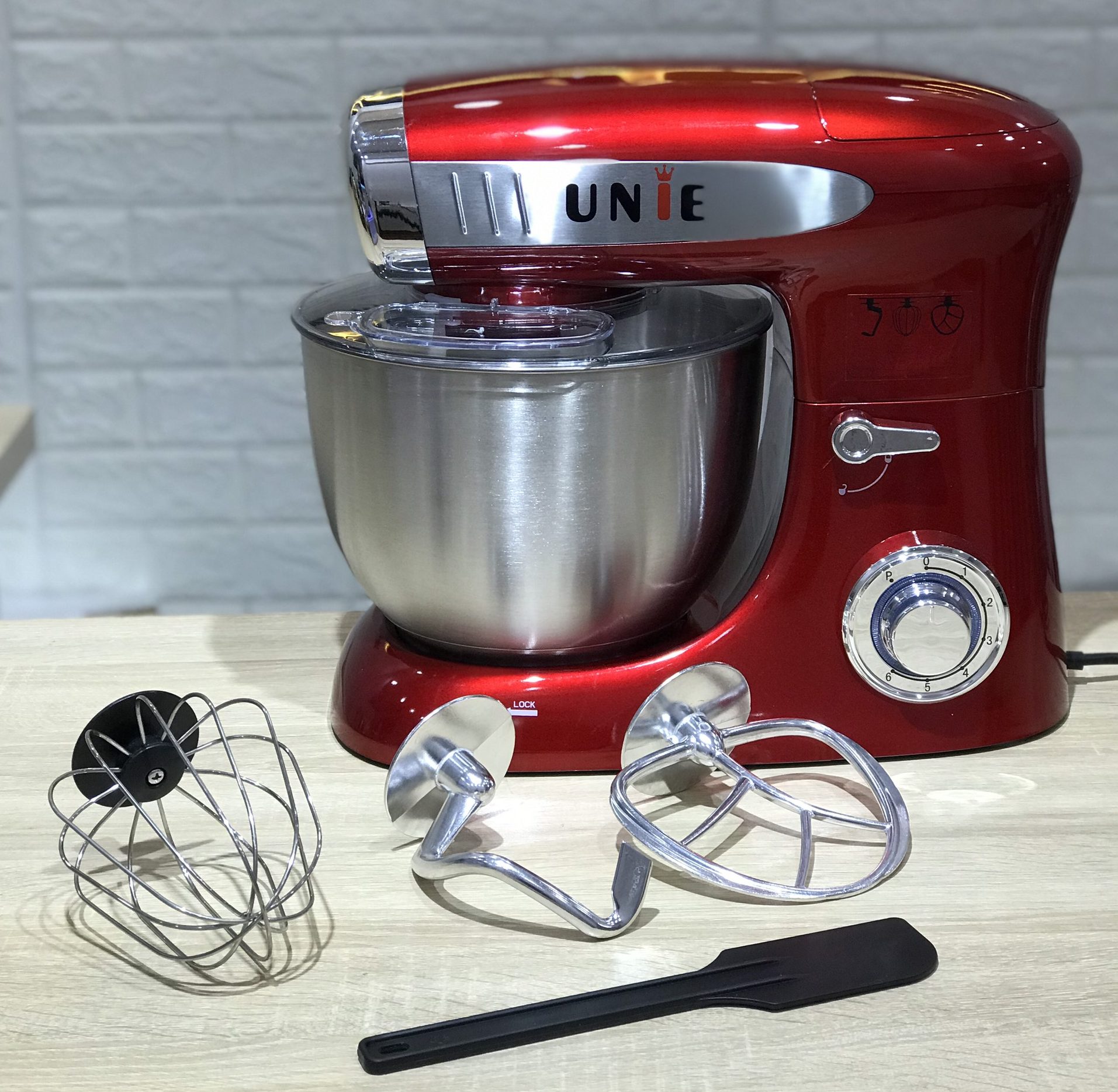 Máy nhồi bột, đánh trứng, đánh kem UNIE M8 - Ảnh 5