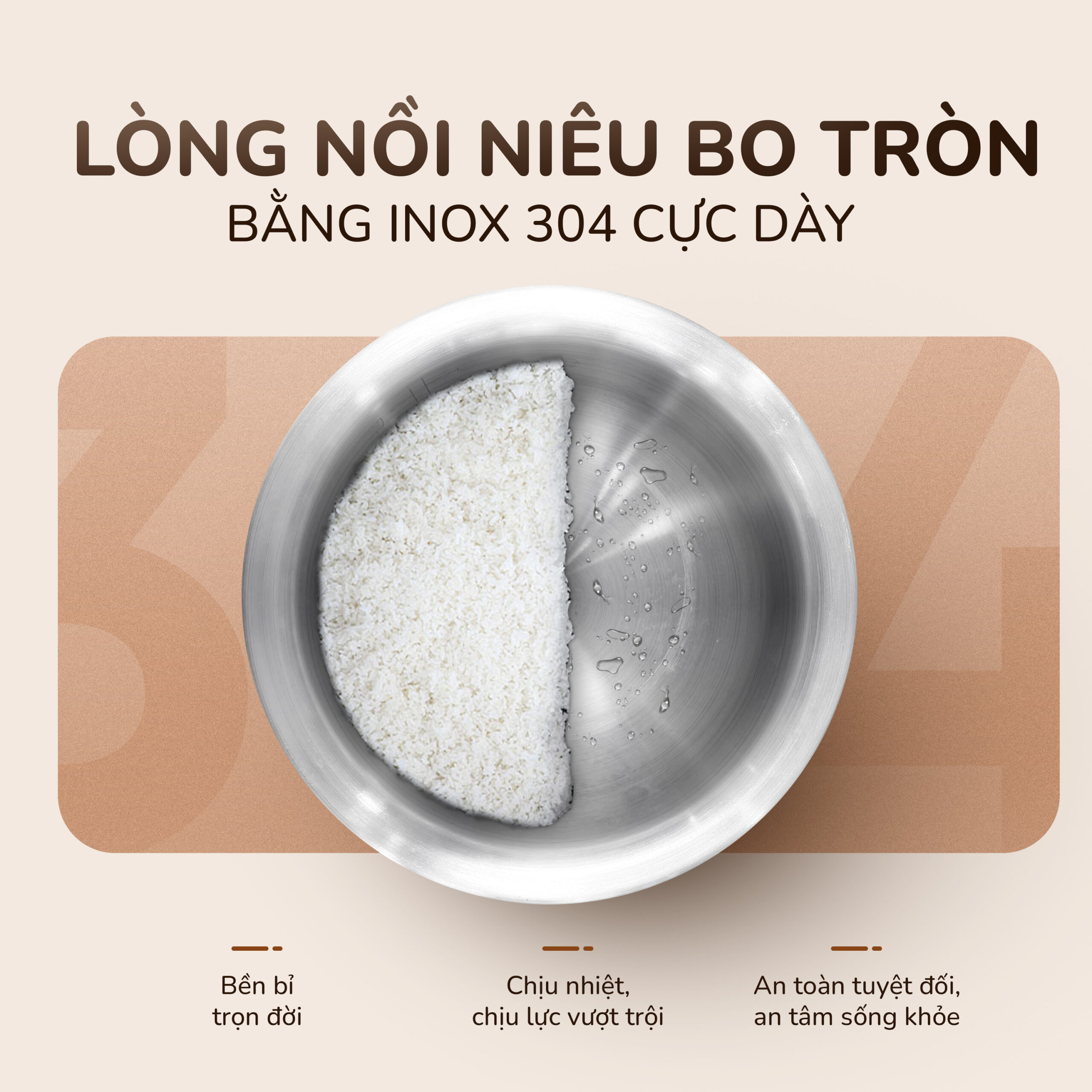 Nồi cơm điện tử UNIE URC612 , nấu cơm giảm đường, dung tích 1,2L - Ảnh 8