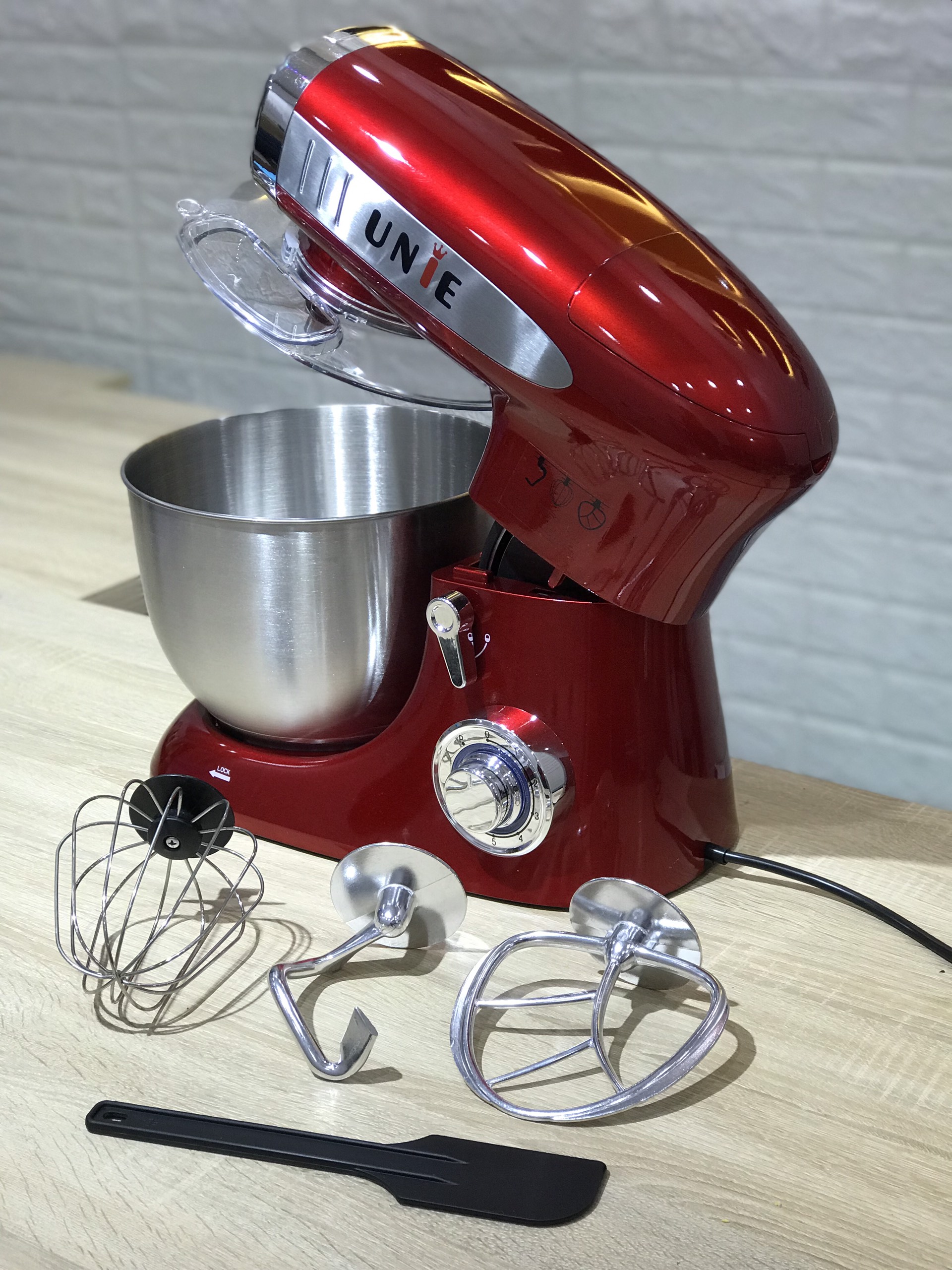 Máy nhồi bột, đánh trứng, đánh kem UNIE M8 - Ảnh 6