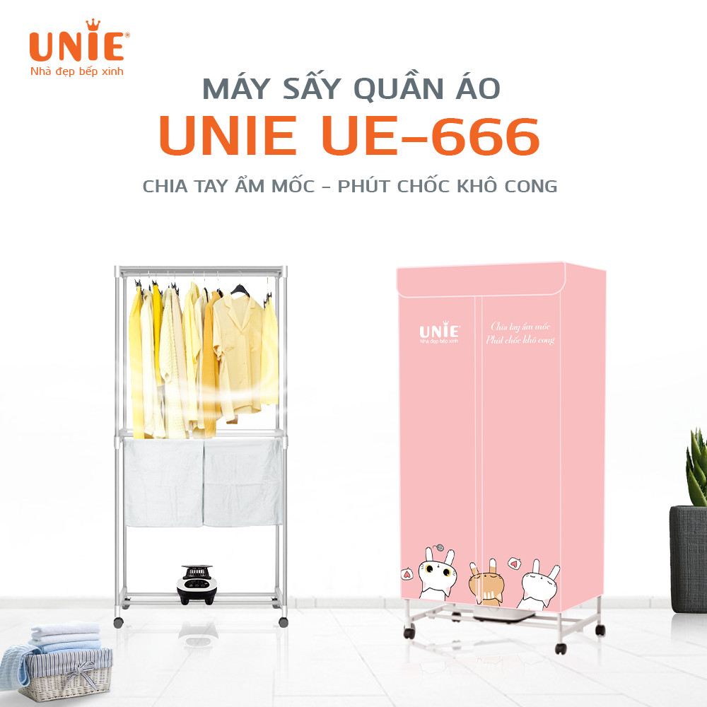 Máy sấy quần áo UNIE UE-666 sấy 15-20kg quần áo 1 lần - Ảnh 7