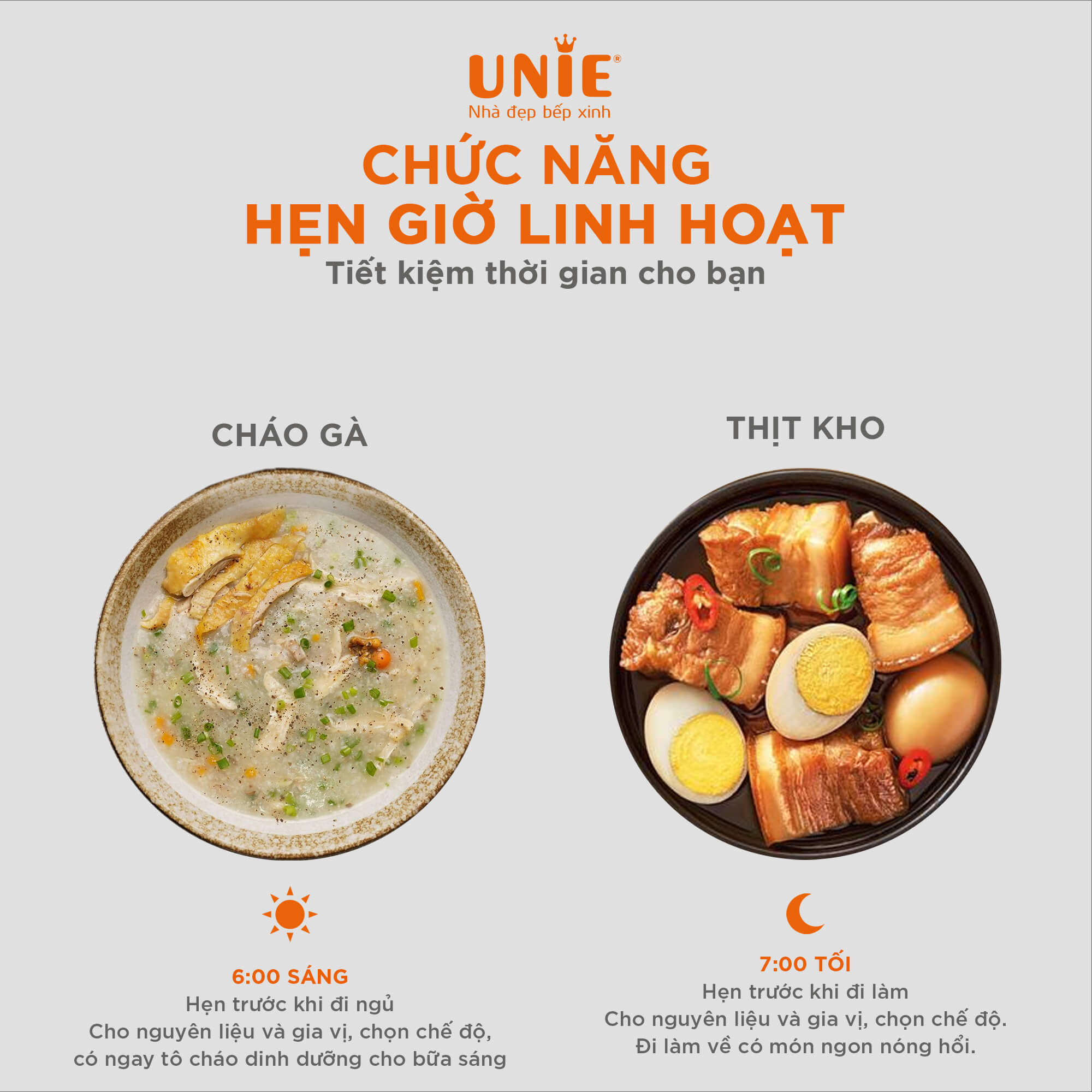 Nồi cơm điện Unie UEC1571B dung tích 1.5L, 16 chức năng nấu - Ảnh 8
